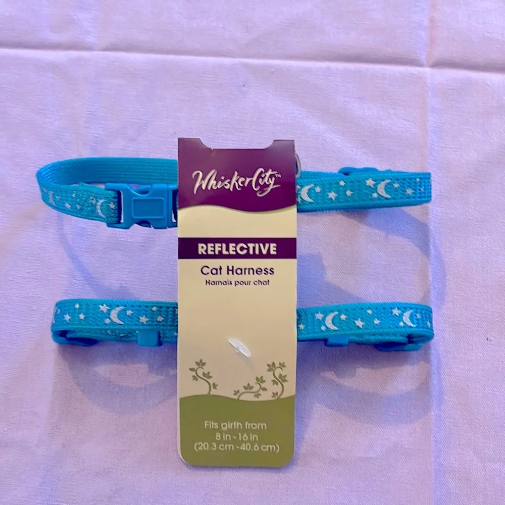 Cat harness light blue